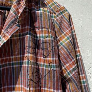 plaid women’s small / medium western button up